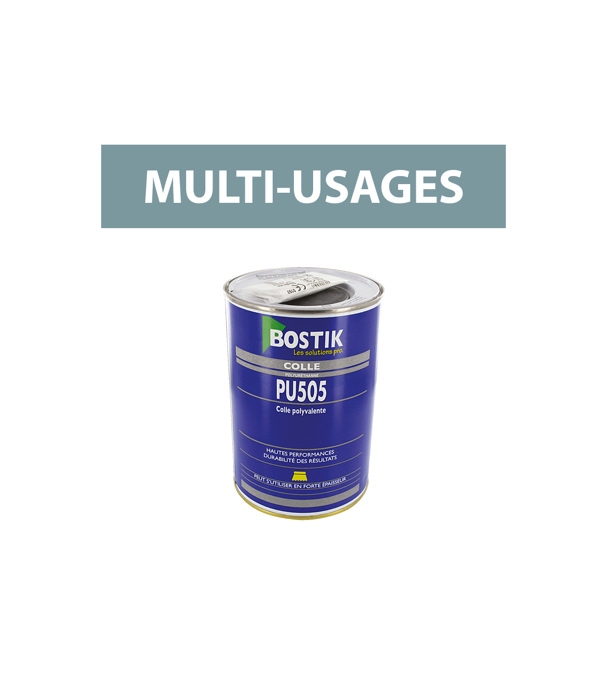 Colle sols et murs bi-composante "PU 505" 1kg BOSTIK