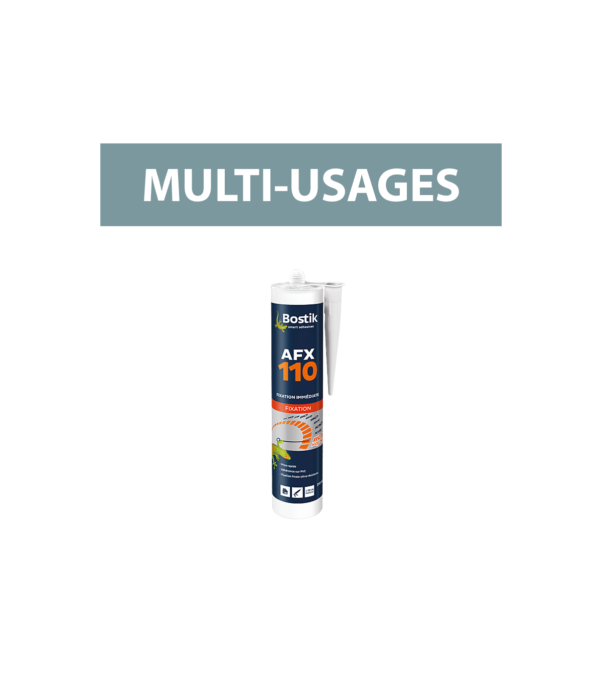 Colle acrylique "AFX 110" HIGH GRIP 310ml BOSTIK