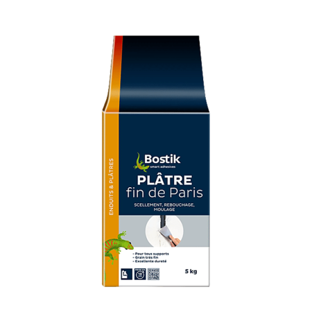 Enduit plâtre fin Multi-matériaux 5kg BOSTIK