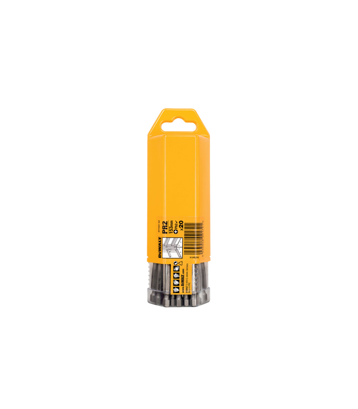 Coffret de 20 porte embouts de vis en bande 153mm DEWALT