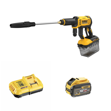 Nettoyeur à pression 54V DCMPW1000N-XJ + 1 batterie 18/54V 9-3Ah + 1 chargeur DCB118-QW DEWALT