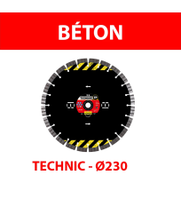 Disque diamant Ø230 Béton TECHNIC TP B SAMEDIA