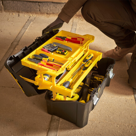 Boîte à outils 48cm cantilever 3 niveaux STANLEY