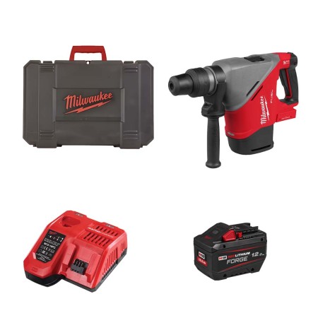 Perforateur SDS MAX 18V M18 FHACO540-0C + 1 batterie HB 12 Ah + M12-18 FC MILWAUKEE
