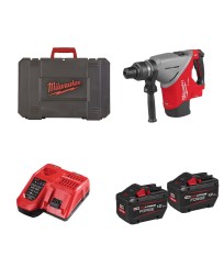 Perforateur SDS MAX 18V M18 FHACO745-122C + 2 batteries HB 12 Ah + M12-18 FC MILWAUKEE