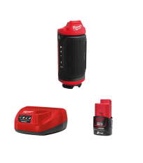 Enceinte de chantier 12V M12 SPEJSG2-0 + 1 batterie 2 Ah 12 V + chargeur C12C MILWAUKEE
