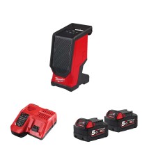Enceinte de chantier 18V M18 SPEJSG2-0 + 2 batteries 5 Ah + chargeur M12-18 FC MILWAUKEE