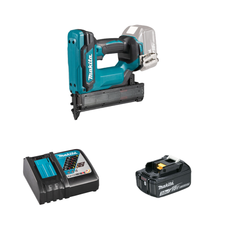 Cloueur 18V DFN350Z + 1 batterie BL1830B 18V 3 Ah + chargeur rapide DC18RC MAKITA