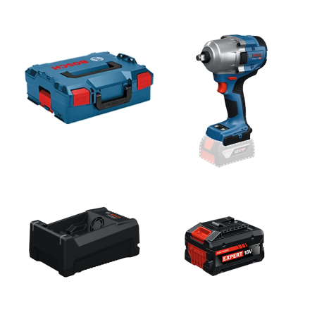 Boulonneuse GDS 18V-780 + 1 Batterie EXPERT 5,5 Ah + 1 Chargeur GAL 12V/18V-80 BOSCH