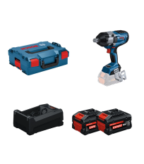 Boulonneuse GDS 18V-1050 H + 2 Batteries EXPERT 5,5 Ah + 1 Chargeur GAL 12V/18V-80 BOSCH