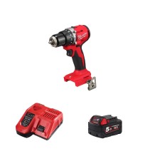 Perceuse visseuse à percussion 18V M18 BLPDRC-0 + 1 batterie 5 Ah + chargeur M12-18 FC MILWAUKEE