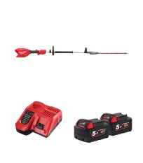 Taille haie sur perche 18V M18 FHETSP-0 + 2 batteries 5 Ah + chargeur M12-18 FC MILWAUKEE