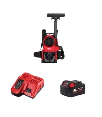Aspirateur dorsal 18V M18 FBPV2-0 + 1 batterie 5 Ah + chargeur M12-18 FC MILWAUKEE