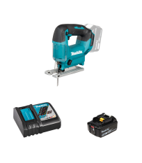 Scie sauteuse 18V DJV186Z + 1 batterie BL1850B 18V 5 Ah + chargeur rapide DC18RC MAKITA