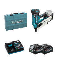 Cloueur de charpente 40V BN001GZ + 2 batteries 40V 2,5 Ah + chargeur rapide DC40RA MAKITA