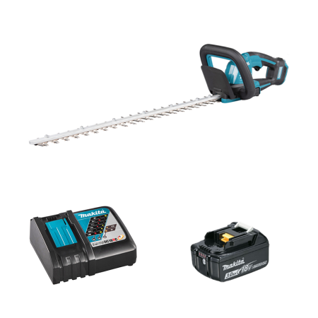 Taille-haie 18V 60cm DUH606Z + 1 batterie BL1830B 18V 3 Ah + chargeur rapide DC18RC MAKITA