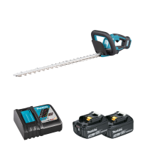 Taille-haie 18V 60cm DUH606Z + 2 batteries BL1830B 18V 3 Ah + chargeur rapide DC18RC MAKITA
