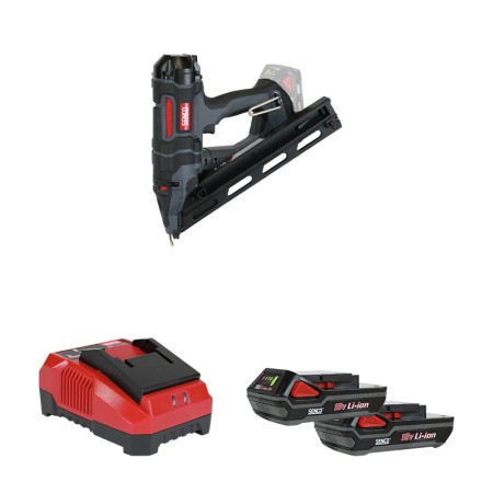 Cloueur de finition 18V F-15XP + 2 batteries 2 Ah + 1 chargeur SENCO