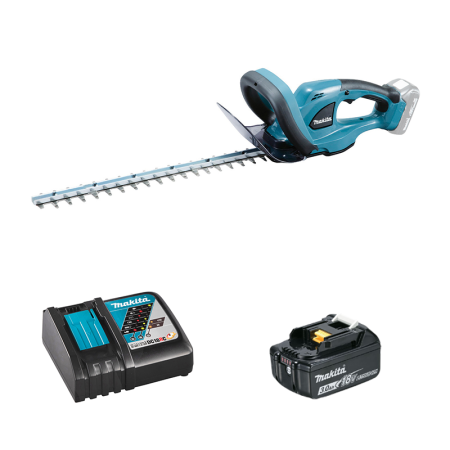 Taille-haie 18V 48cm DUH483Z + 1 batterie BL1830B 18V 3 Ah + chargeur rapide DC18RC MAKITA