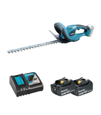 Taille-haie 18V 48cm DUH483Z + 2 batteries BL1830B 18V 3 Ah + chargeur rapide DC18RC MAKITA