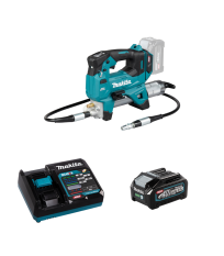 Pompe à graisse GP001GZ + 1 batterie 40V 4 Ah + chargeur rapide DC40RA MAKITA