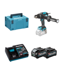 Perceuse-visseuse 40V 180Nm HP003GZ + 2 batteries 40V 4 Ah + chargeur rapide DC40RA MAKITA