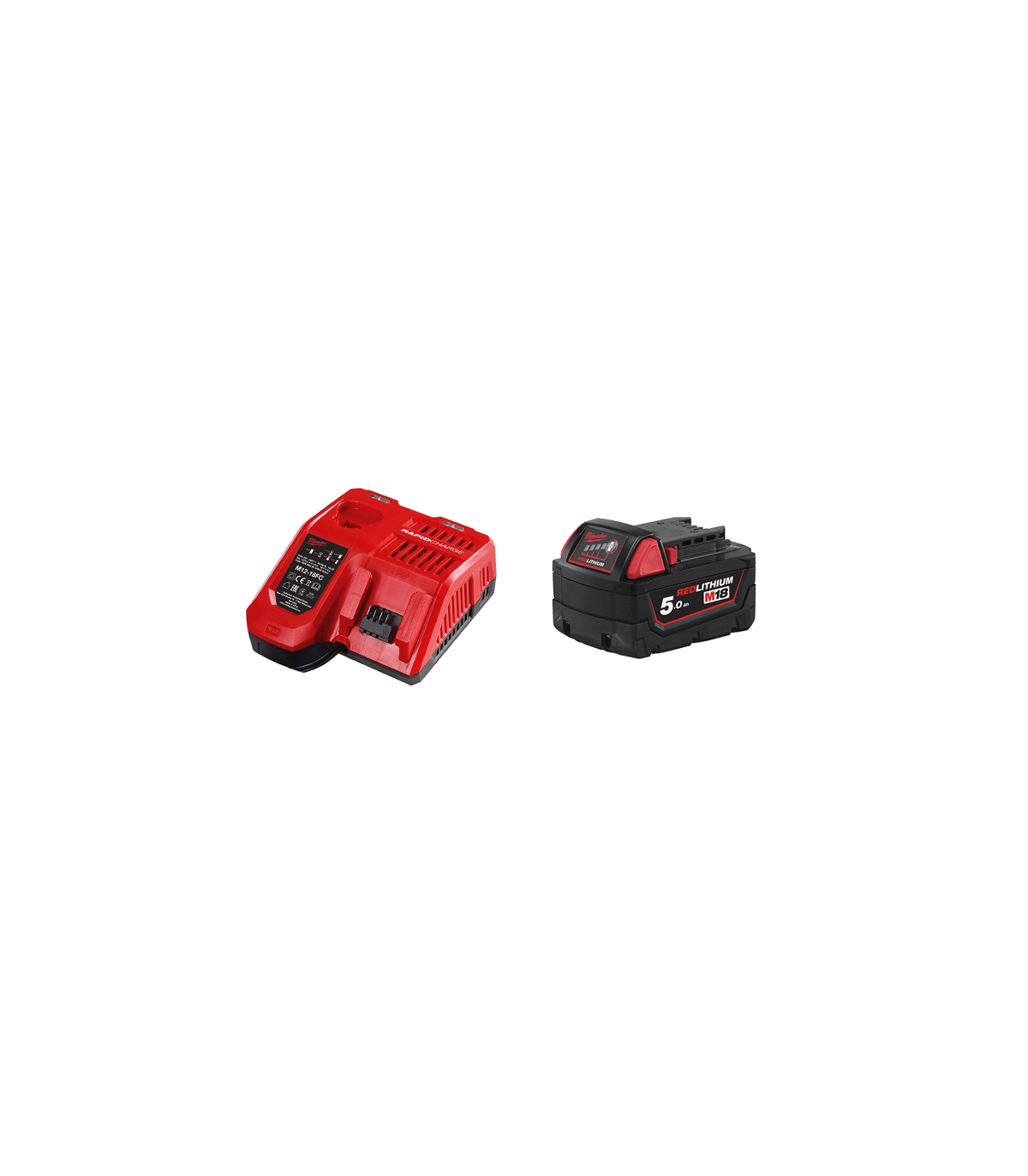 Pack 1 batterie M18 B5 18V 5 Ah + chargeur M12-18 FC MILWAUKEE