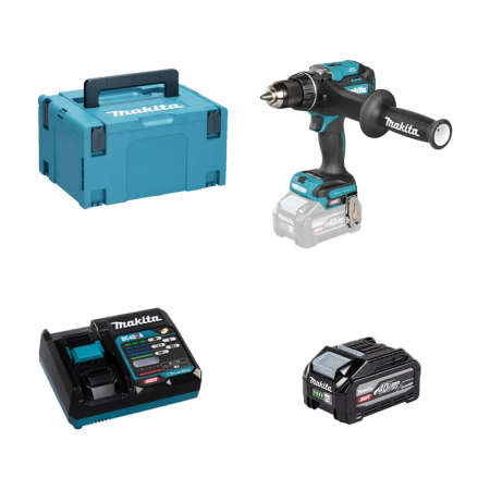 Perceuse-visseuse 40V 180Nm DF003GZ01 + 1 batterie BL4040F 40V 4 Ah + chargeur rapide DC40RA MAKITA