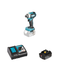 Visseuse à chocs 18V 210 Nm DTD201Z + 1 batterie BL1850B 18V 5 Ah + chargeur rapide DC18RC MAKITA
