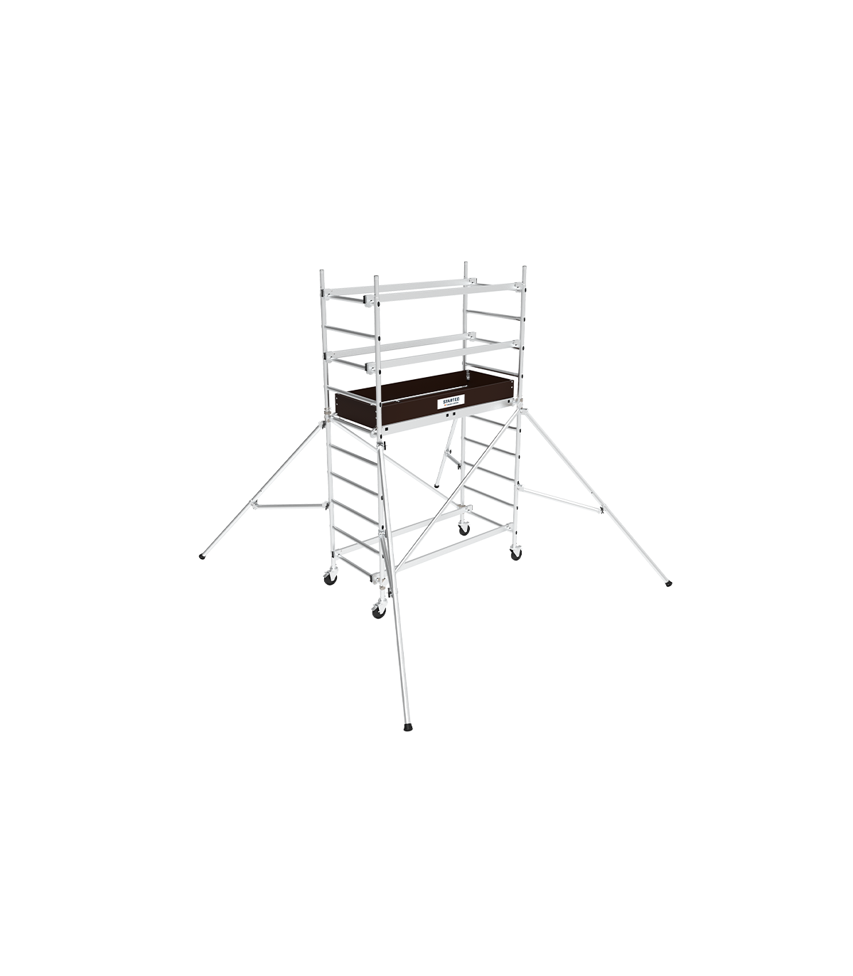 Echafaudage roulant en aluminium Starteo 1,6m plancher TUBESCA-COMABI