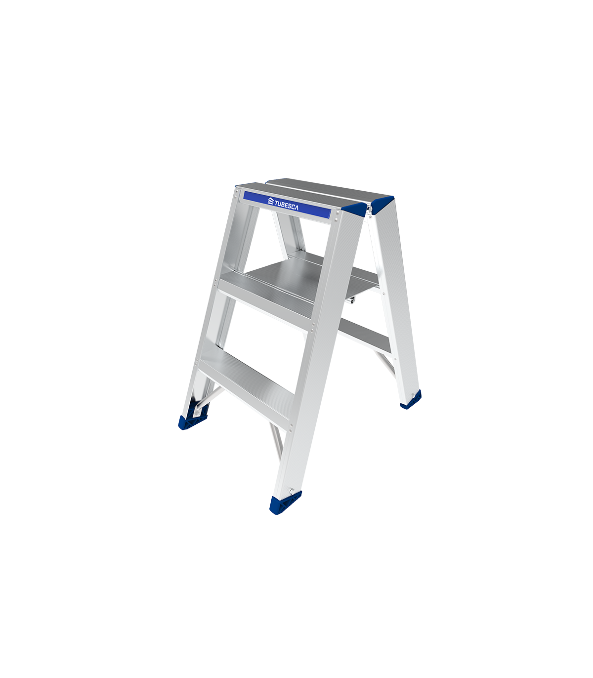 Marchepied double accès 3 marches en aluminium TUBESCA-COMABI
