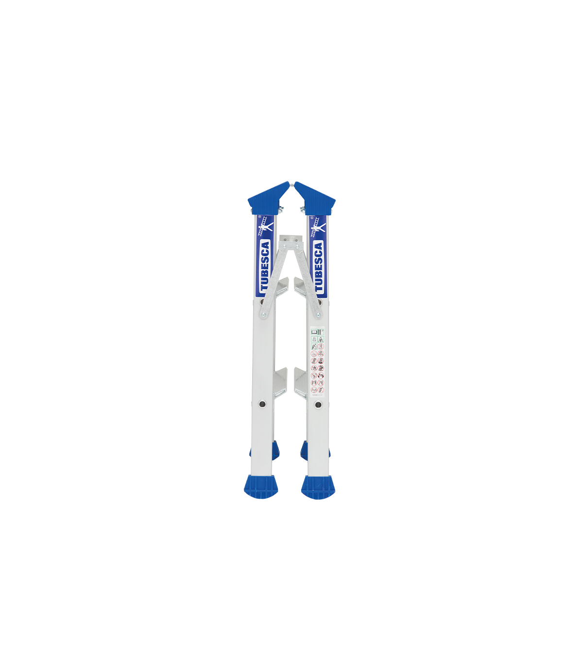 Marchepied Platinium double 2x4 marches 2,88m Aluminium TUBESCA-COMABI