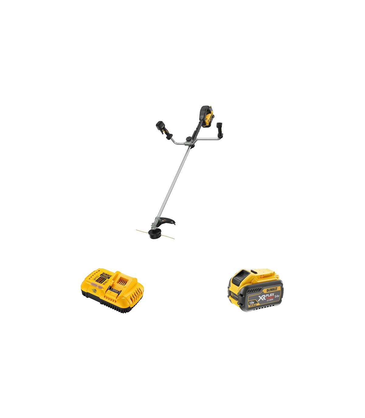 Débroussailleuse 54V DCMST922N-XJ + 1 batterie 54V 12 Ah + 1 chargeur DCB118 DEWALT