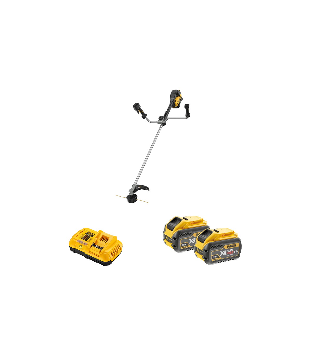 Débroussailleuse 54V DCMST922N-XJ + 2 batteries 54V 12 Ah + 1 chargeur DCB118 DEWALT