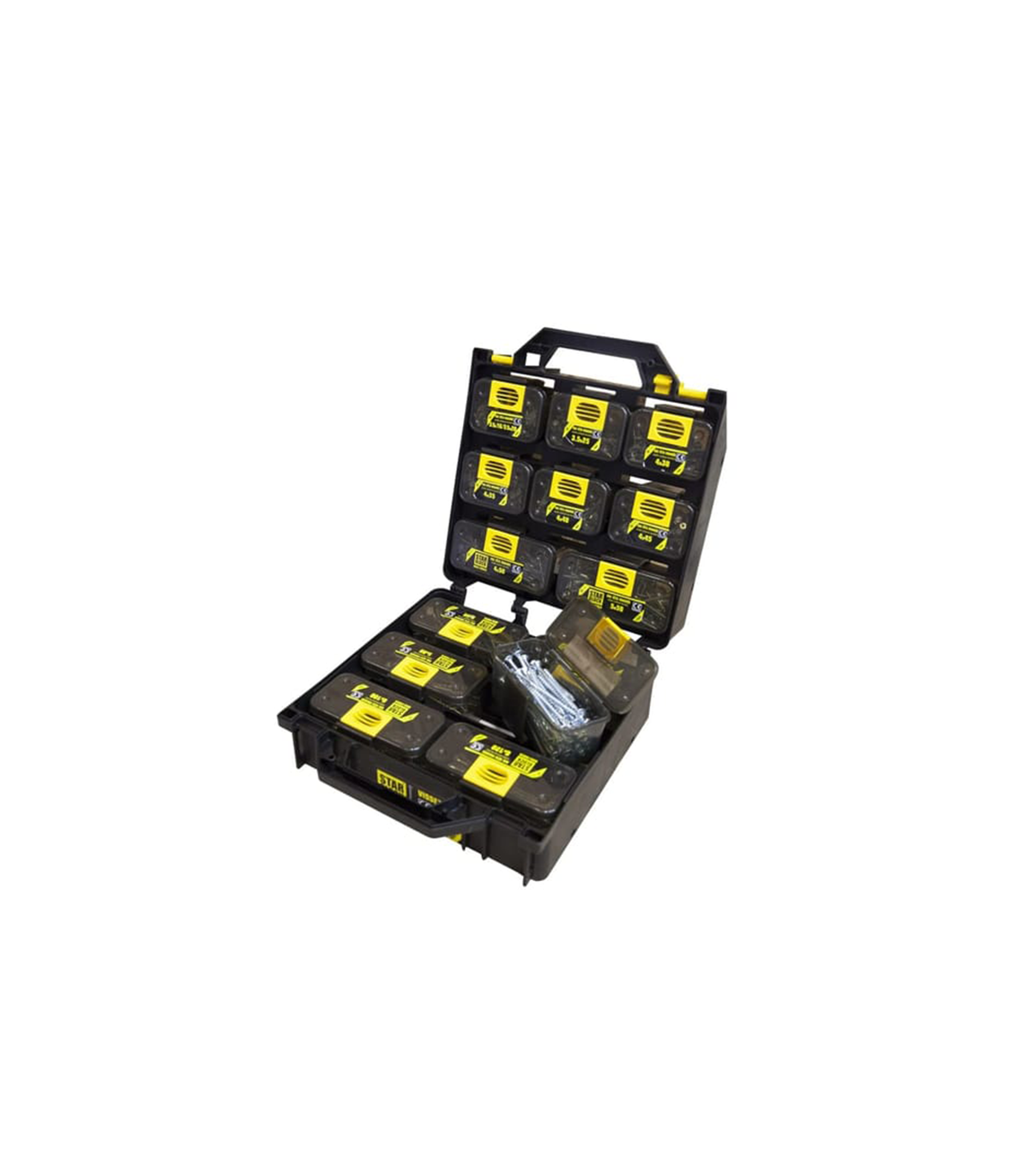 Coffret 1 350 vis bois/agglo acier zingué TORX STARBLOCK