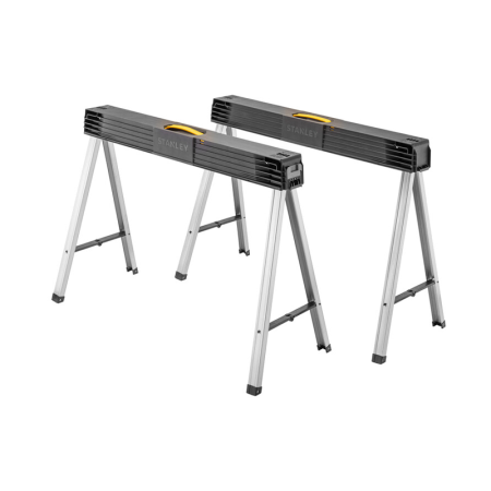 Lot de 2 tréteaux métalliques pliants 340kg STANLEY
