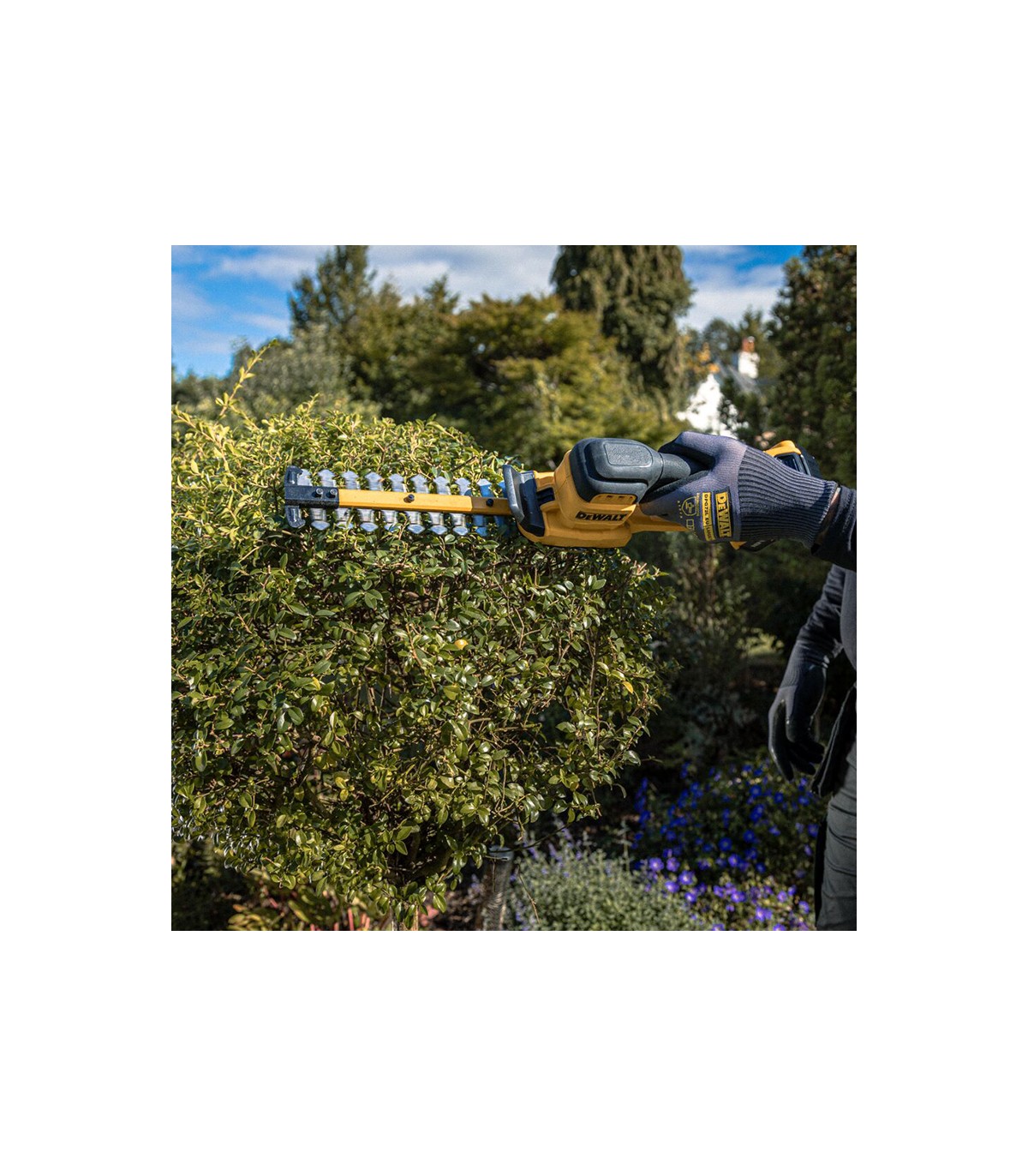 Taille haie 18V 20 cm DCMHT520N-XJ + 1 batterie 18V 2 Ah + chargeur DCB1104-QW DEWALT