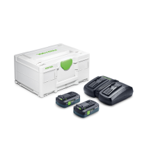Set Énergie 18V 2 Batteries 4 Ah BP 18 TBX 4 C-ASI + TCL 6 DUO  FESTOOL