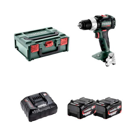Perceuse-visseuse BS 18 LT BL + 2 batteries 18V 5,2 Ah + Chargeur rapide ASC 55 METABO