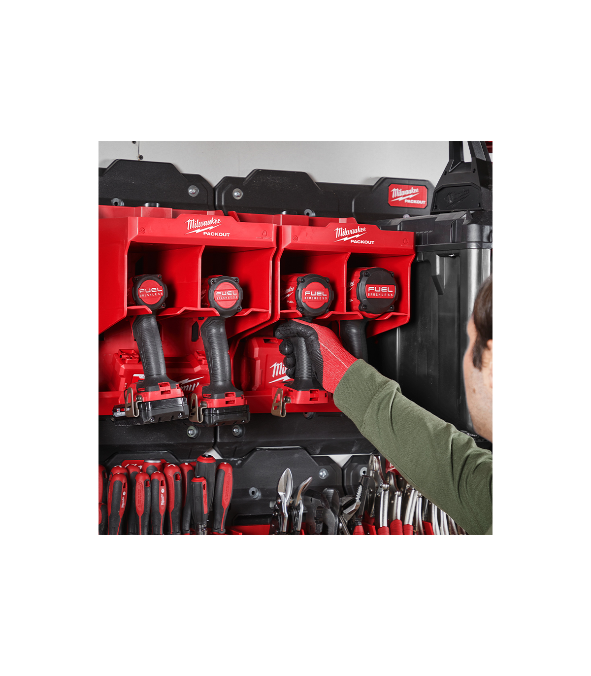 Station de rangement visseuse PACKOUT MILWAUKEE