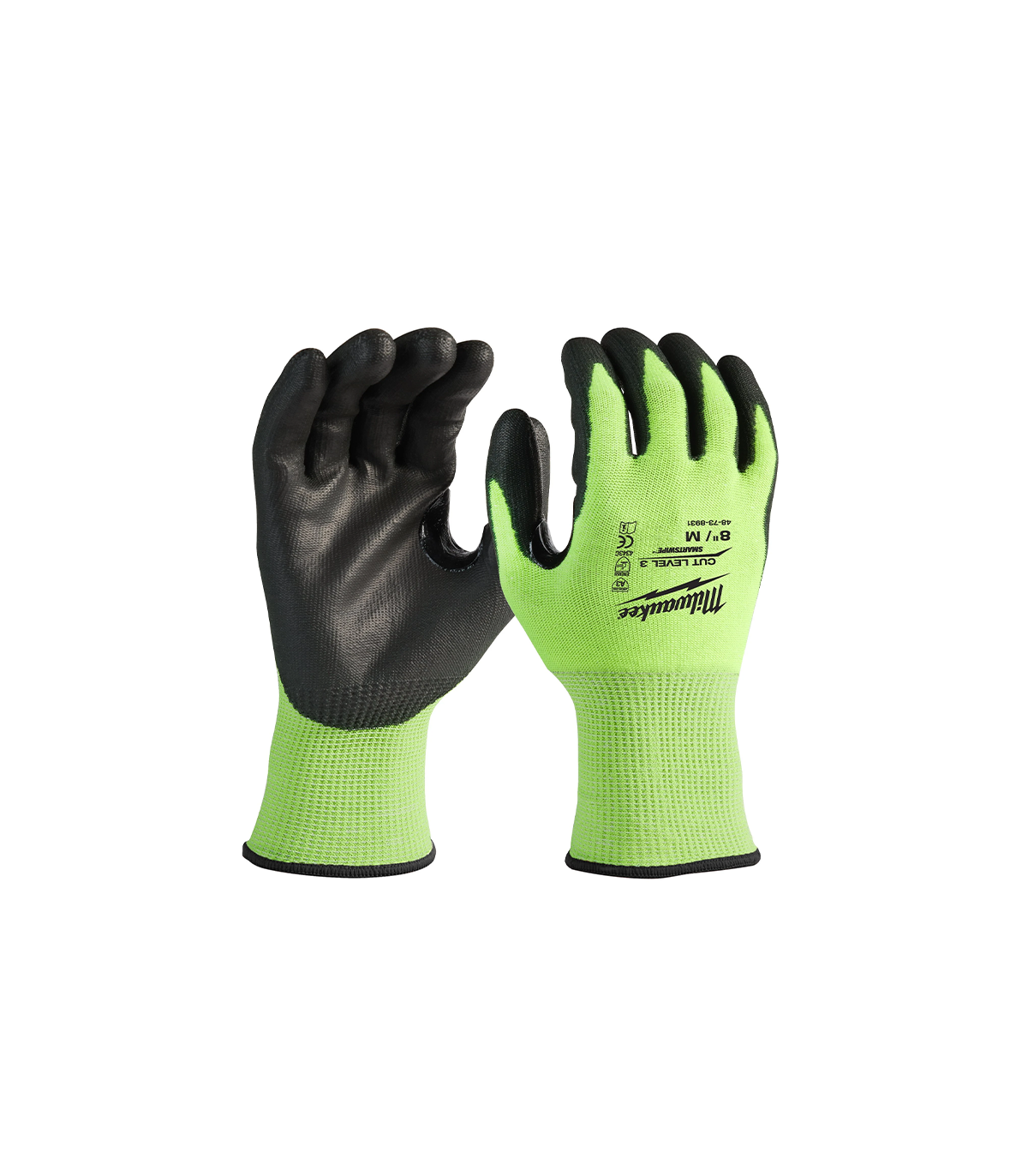 Gants haute-visibilité anti-coupure C MILWAUKEE