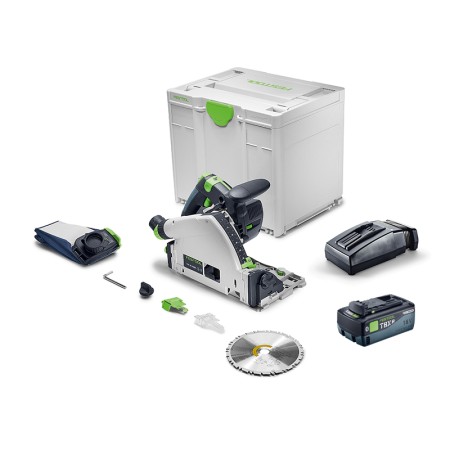 Scie circulaire plongeante Ø160 mm TSC 55 KSEB-Basic + 1 batterie 18V 8 AH TBX 8 + 1 chargeur TCL 6 FESTOOL