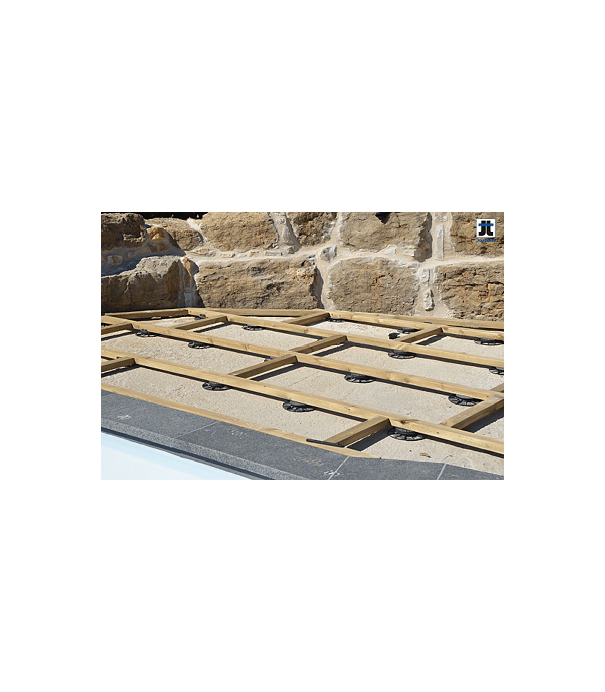 Plot terrasse pour lambourde réglable de 20 à 30 mm Essentiel JOUPLAST