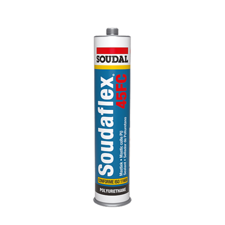 Mastic colle polyuréthane Soudaflex 45FC Blanc 300ml SOUDAL