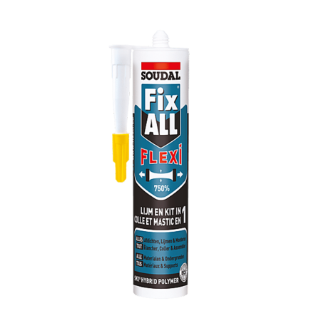 Colle polymère hybride SMX Fix All Flexi Blanc 290ml SOUDAL