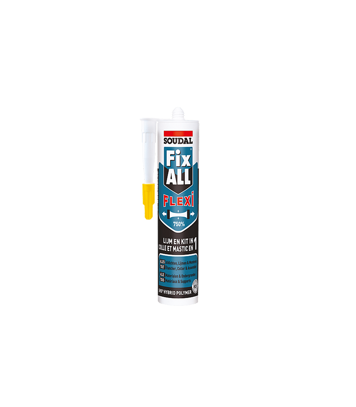 Colle polymère hybride SMX Fix All Flexi Blanc 290ml SOUDAL