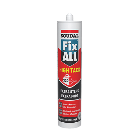 Colle polymère hybride SMX Fix All High Tack Noir 290ml SOUDAL