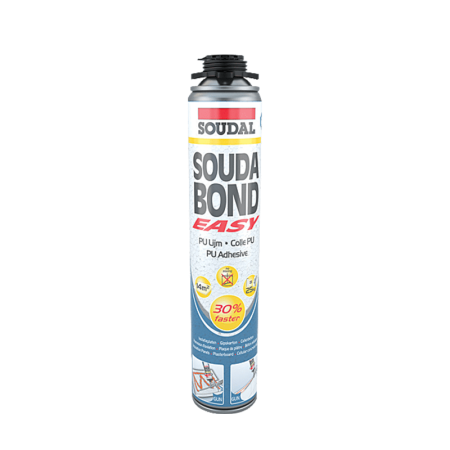 Mousse PU expansive de collage Soudabond Easy 1K Gun 750ml SOUDAL
