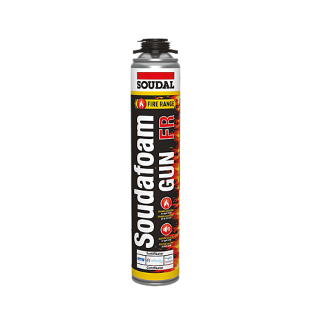 Mousse PU expansive coupe-feu Soudafoam FR HY Gun 750ml SOUDAL