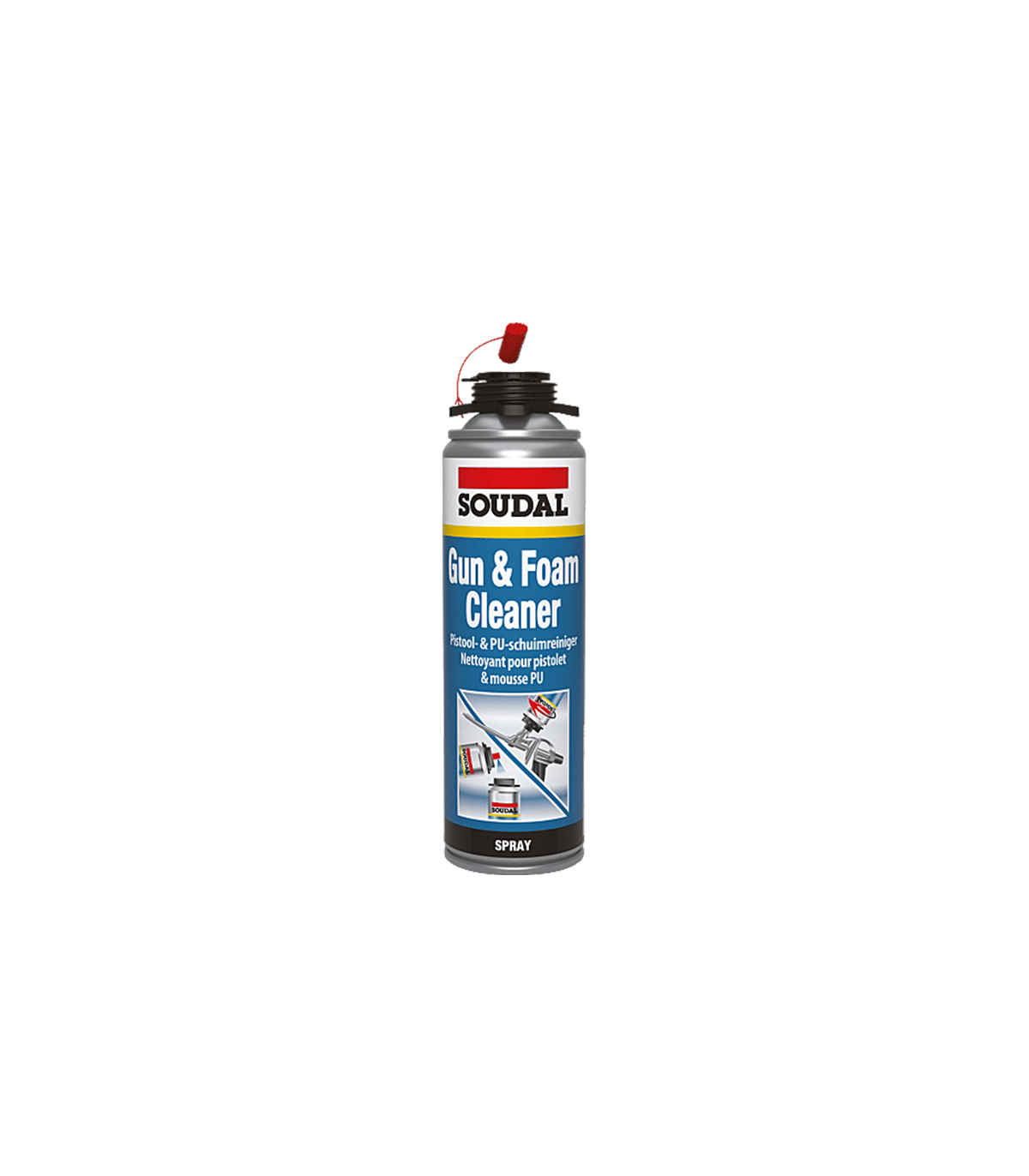 Nettoyant mousse PU Gun and Foam Cleaner 500ml SOUDAL